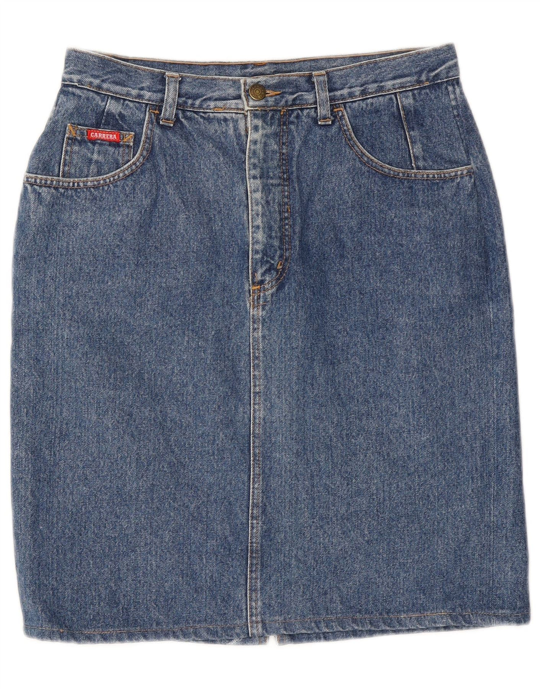 Carrera Femme Jupe En Jean Moyen W28 Bleu