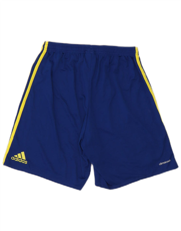 Adidas Short de sport Climacool pour homme, petit, bleu, polyester