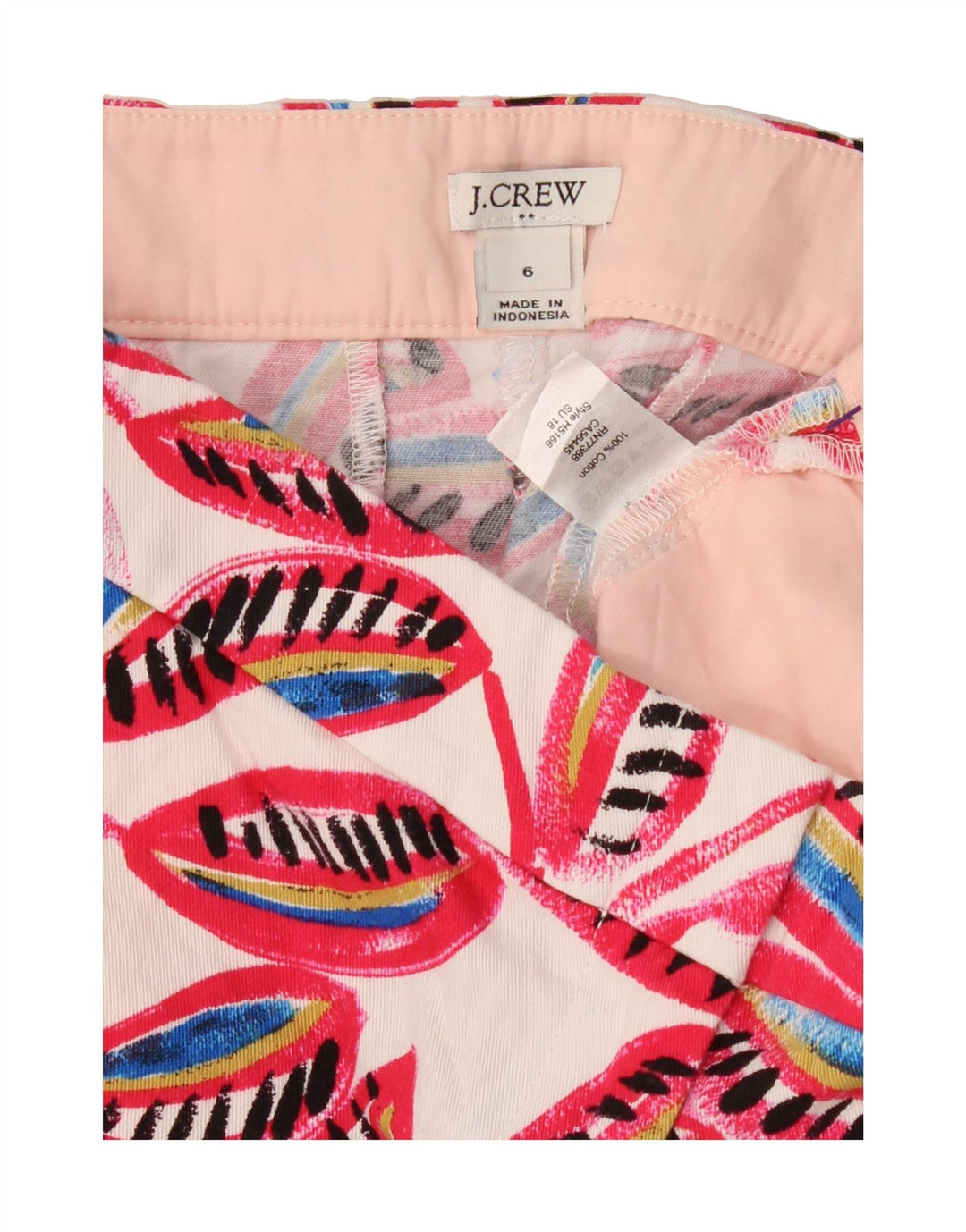 J. CREW Womens Chino Shorts US 6 Medium W32  Multicoloured Floral Cotton Vintage J. Crew and Second-Hand J. Crew from Messina Hembry 