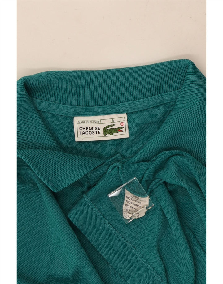 LACOSTE Polo Homme Taille 6 XL Coton Turquoise