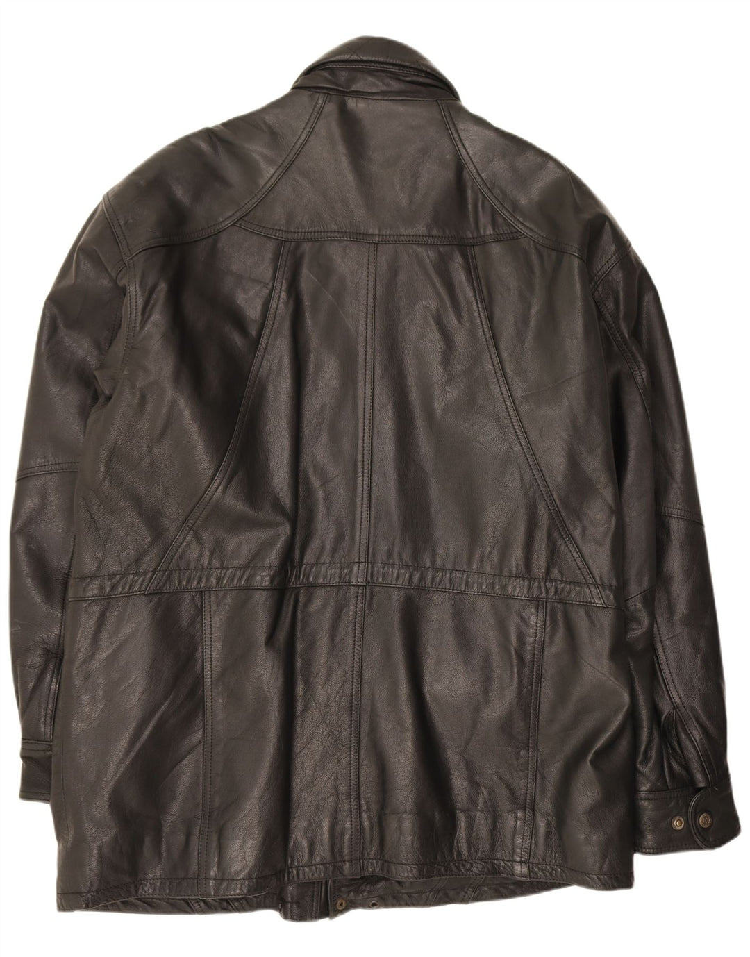 Shelter Bay Manteau en cuir pour homme UK 40 Large Noir