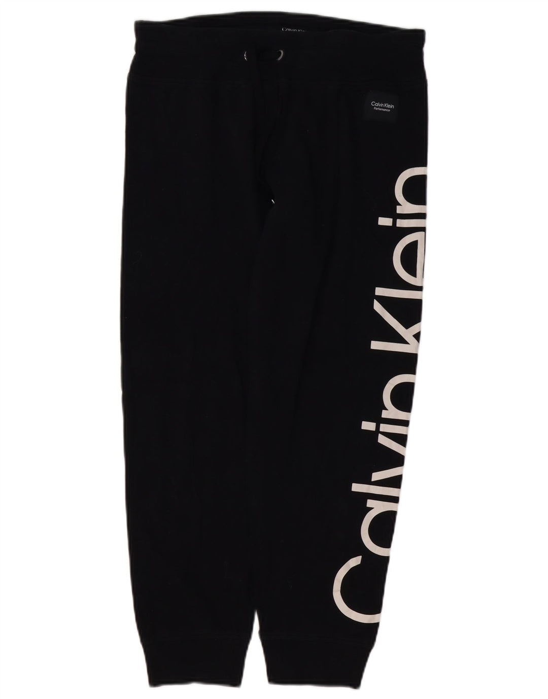 CALVIN KLEIN Pantalon de survêtement graphique pour femme Joggers UK 14 Medium Black