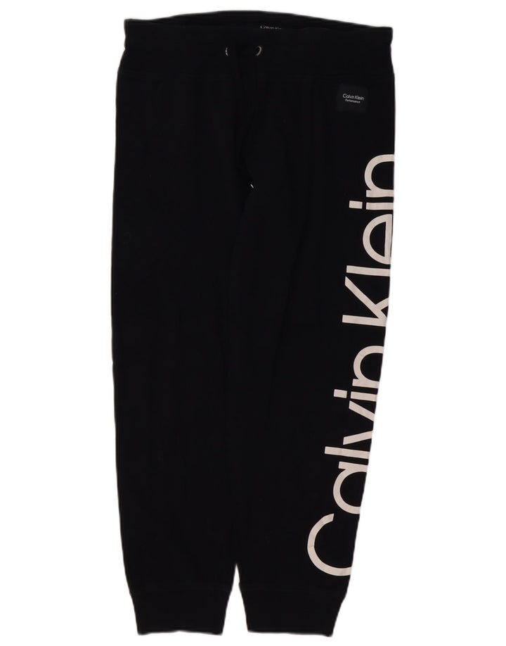 CALVIN KLEIN Pantalon de survêtement graphique pour femme Joggers UK 14 Medium Black