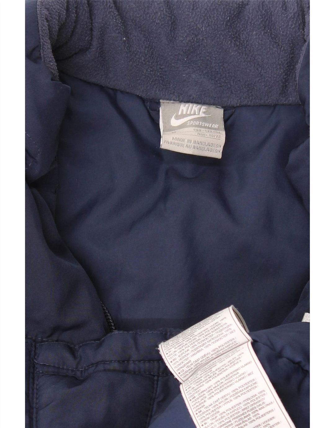 NIKE Veste coupe-vent graphique pour garçon 10-11 ans Bleu marine moyen