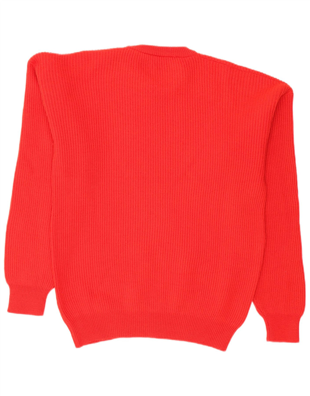 vintage Mens Crew Neck Jumper Sweater IT 52 Grande laine rouge