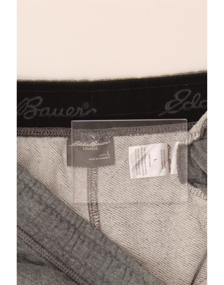 EDDIE BAUER Mens Sport Shorts Large  Grey Cotton Vintage Eddie Bauer and Second-Hand Eddie Bauer from Messina Hembry 