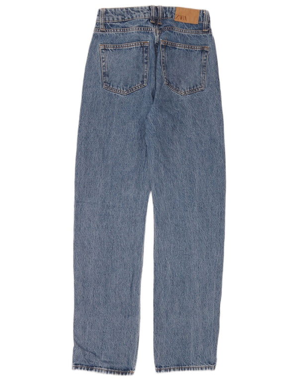 Zara Jean droit femme EU 34 2XS W24 L30 Bleu