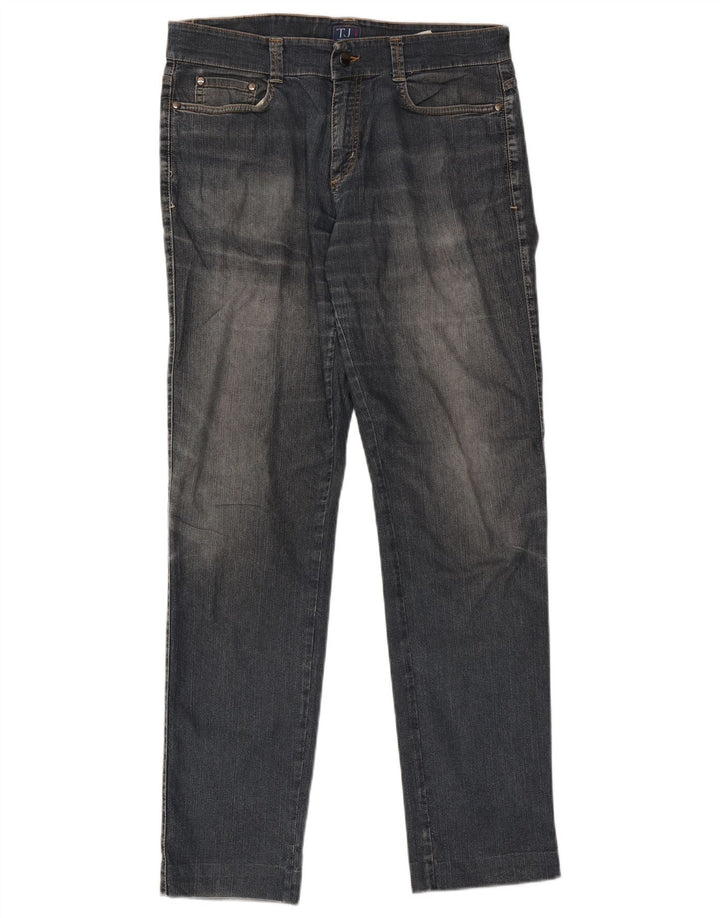 Trussardi Jean Slim W32 L32 Bleu Coton Homme