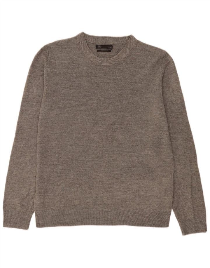 Marks & Spencer Pull col bateau pour homme en acrylique moucheté grand gris