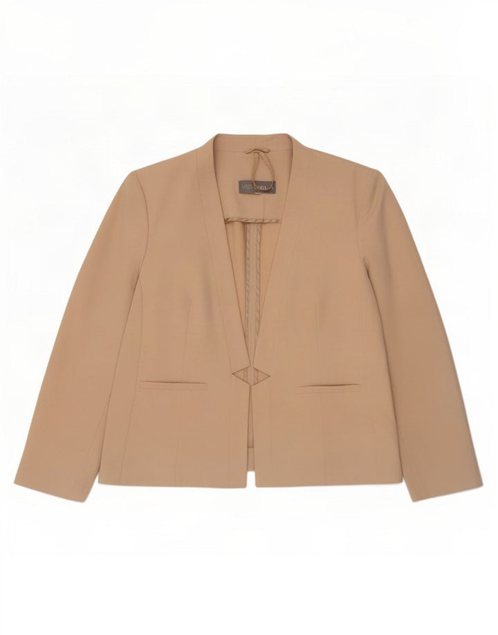 Marks & Spencer Veste blazer ouverte pour femme UK 20 2XL Beige Polyester