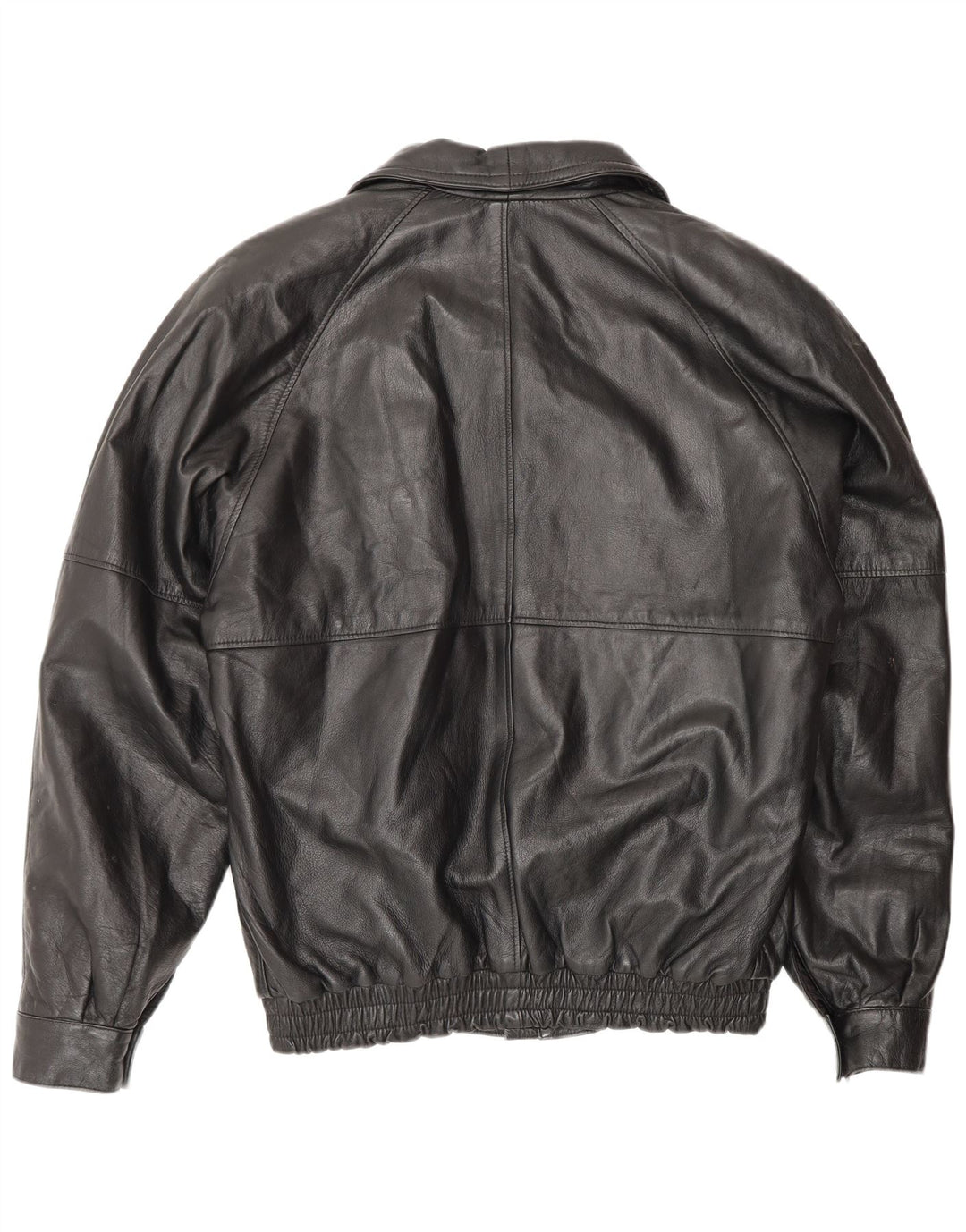 veste en cuir homme vintage IT 50 Grand Noir