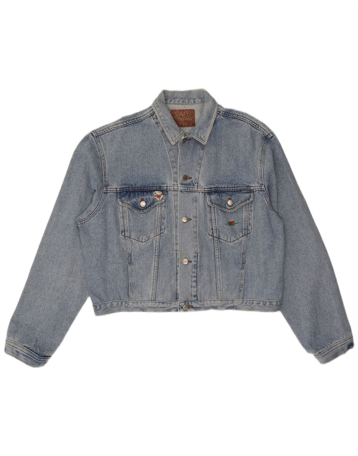 El Charro Veste en jean surdimensionnée pour femme UK 18 XL Bleu Coton