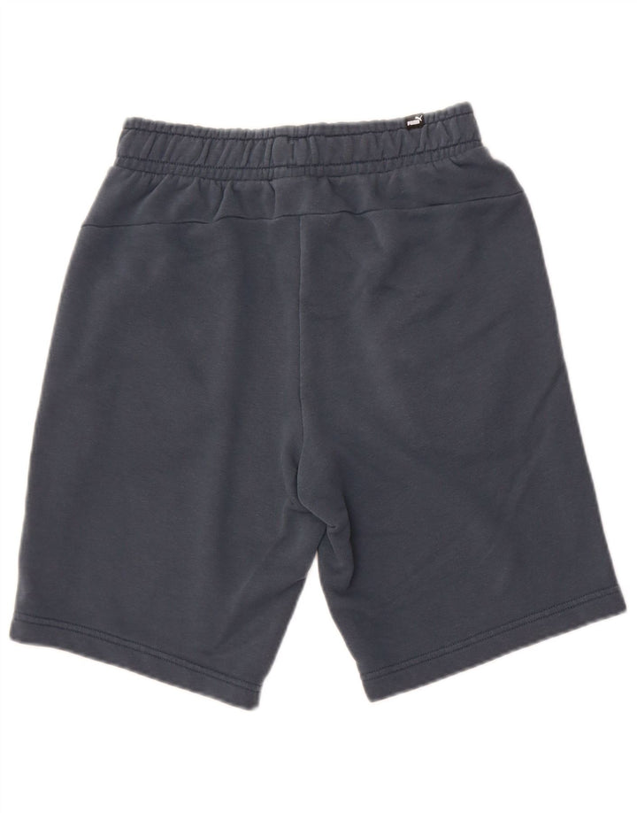 Puma Short de sport pour homme en coton bleu marine Taille S
