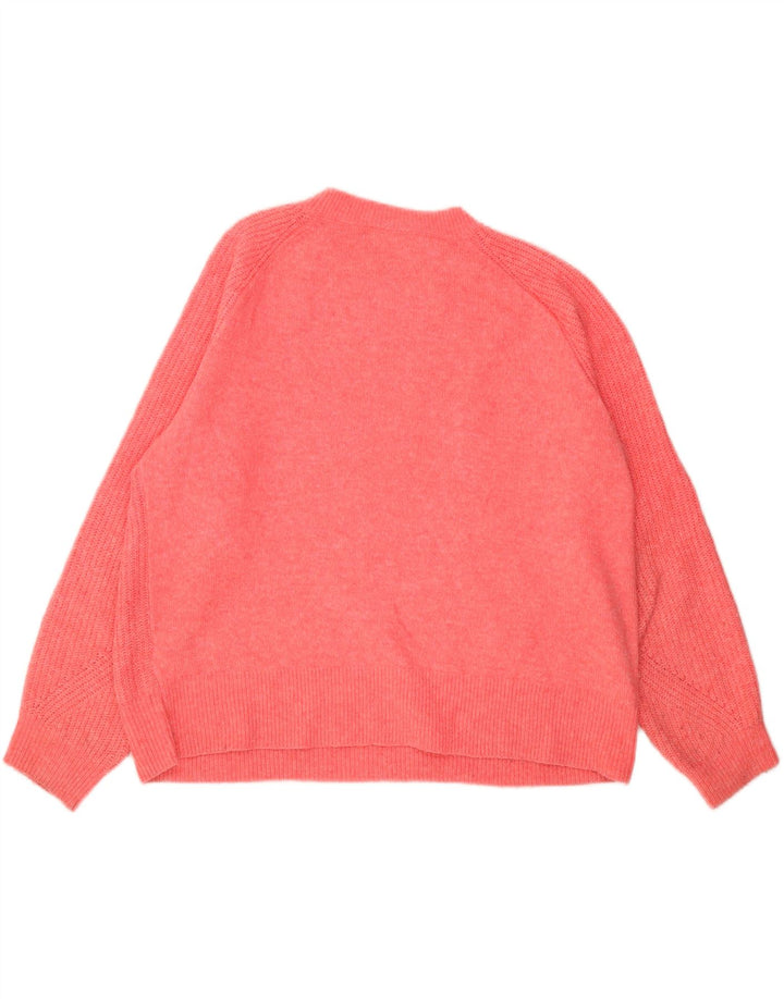 Marks & Spencer Pull surdimensionné à col rond pour femme UK 16 Large Rose
