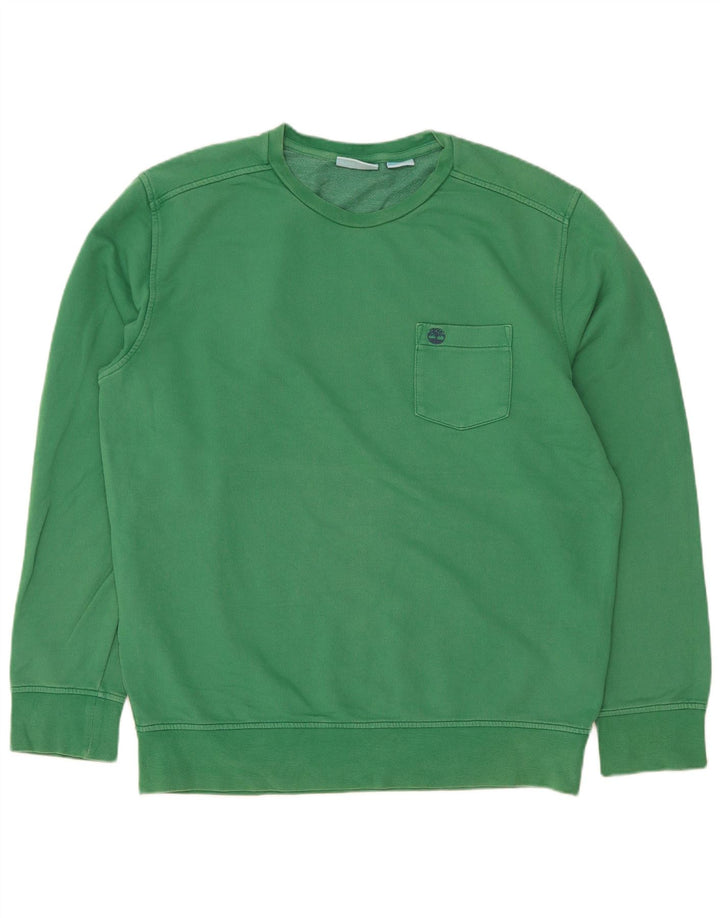Timberland Sweat-shirt pour homme en coton vert grand