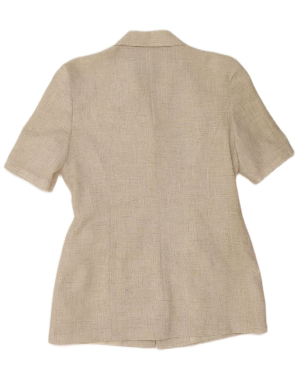 Your Sixth Sense Veste blazer à manches courtes pour femme EU 40 Beige moyen