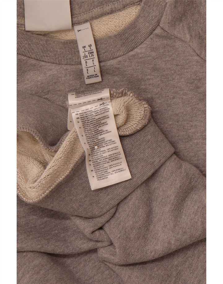 ADIDAS Sweat-shirt graphique pour hommes, grand coton gris