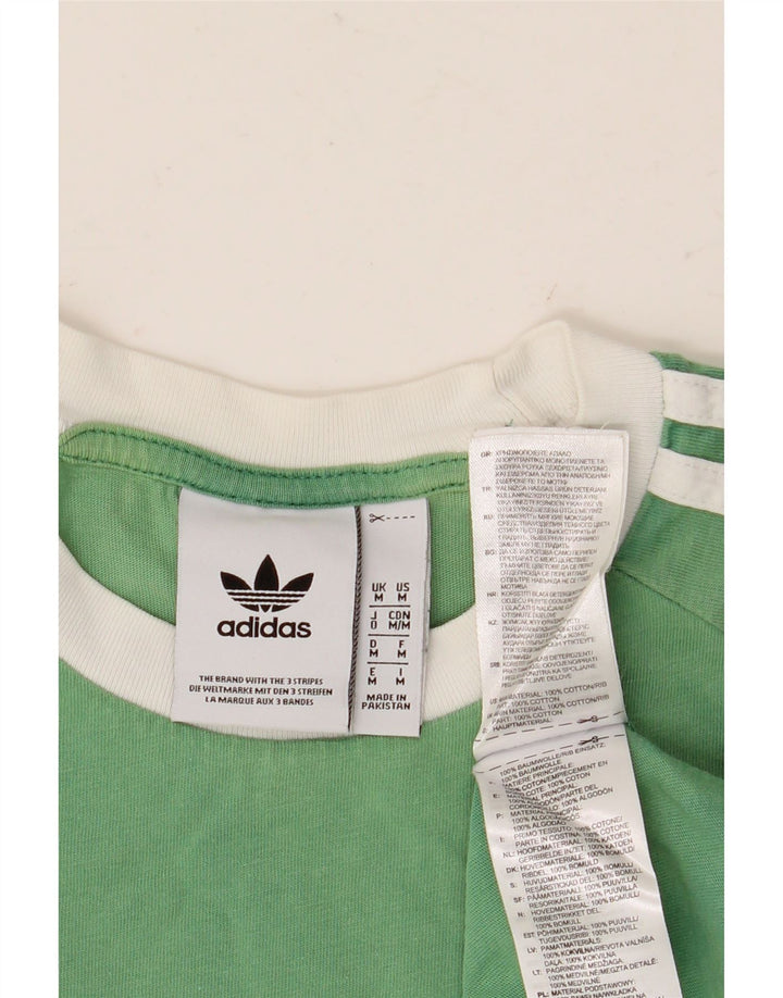 ADIDAS T-Shirt Homme Vert Moyen Coton