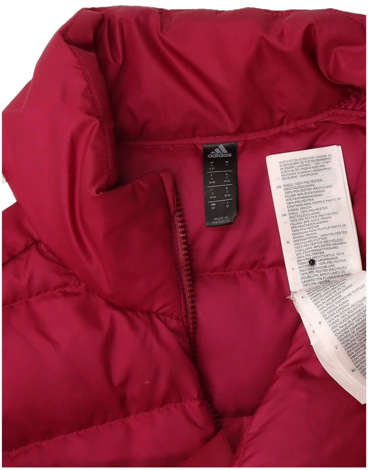 Adidas Veste rembourrée pour femme UK 8/10 Petit Rose Polyester