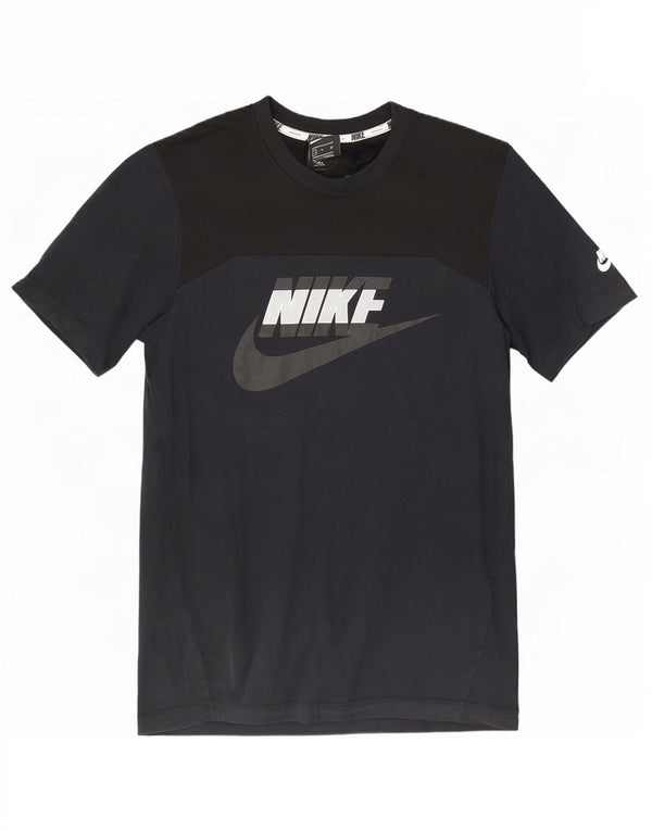 Nike T-shirt graphique pour homme en coton noir Taille S