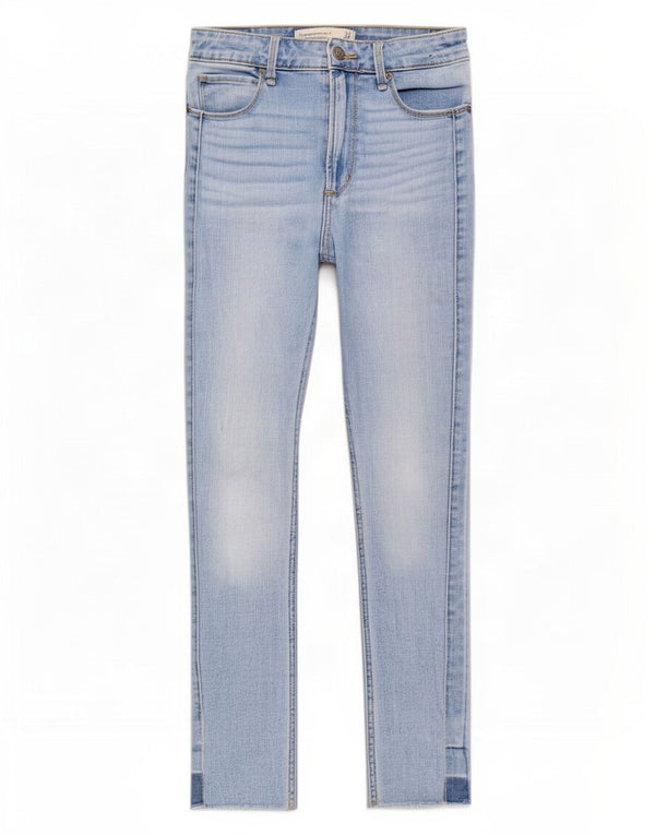 Abercrombie & Fitch Jean skinny taille haute pour femme US 2 XS W26 L26 Bleu