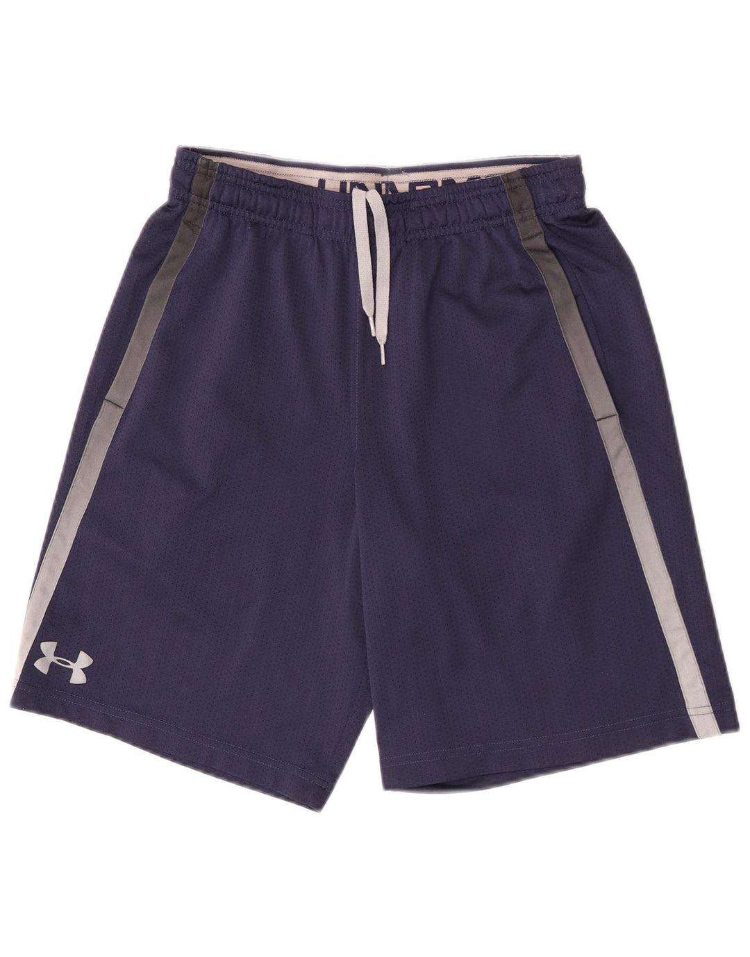 Under Armour Short de Sport Homme Petit Bleu Marine Colorblock Polyester