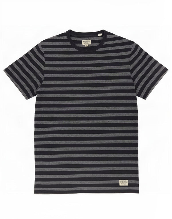 Jack Wills T-Shirt Homme Coton Rayé Bleu Marine Moyen