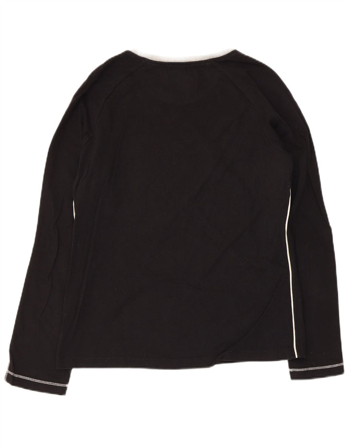 CHAMPION Haut graphique à manches longues pour femme UK 14 Large Noir