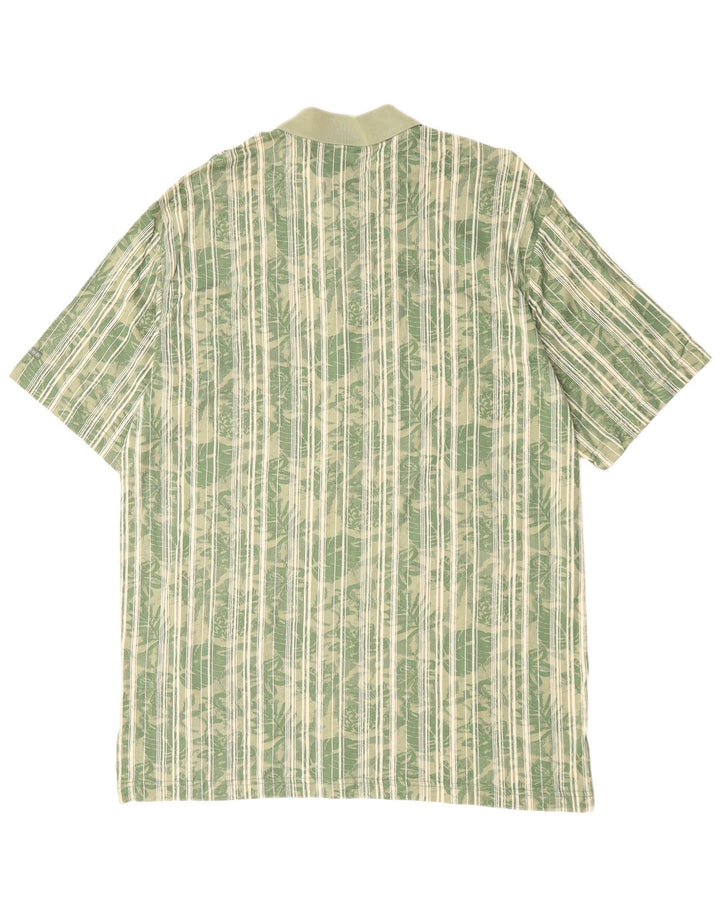 IZOD Polo Homme Grand Vert Floral Coton