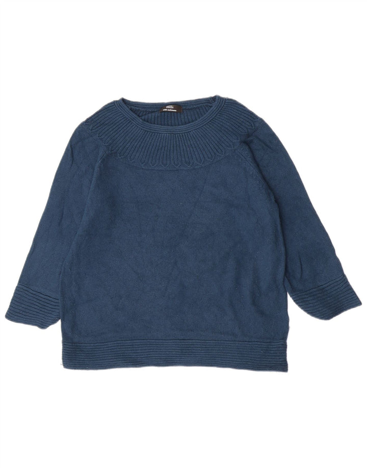 Marks & Spencer Pull col bateau pour femme UK 14 Bleu moyen