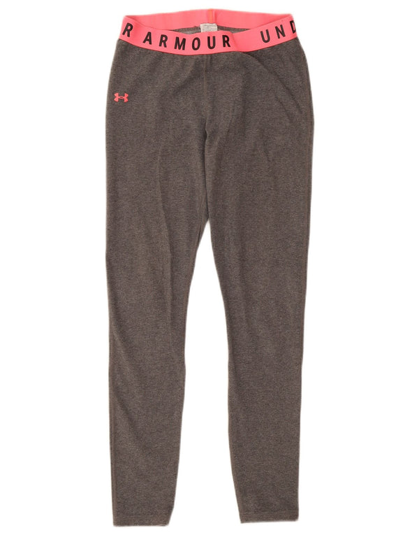 Under Armour Legging Graphique Femme UK 4 XS Gris Colorblock