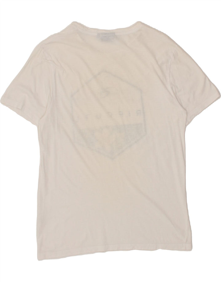 RIP CURL Mens Graphic T-Shirt Top Small White Vintage Rip Curl and Second-Hand Rip Curl from Messina Hembry 