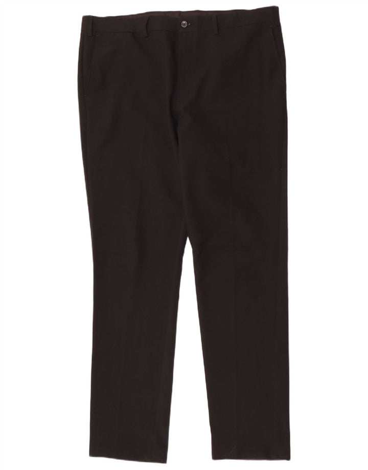 Marks & Spencer Pantalon Chino Slim Homme W38 L33 Noir Polyester