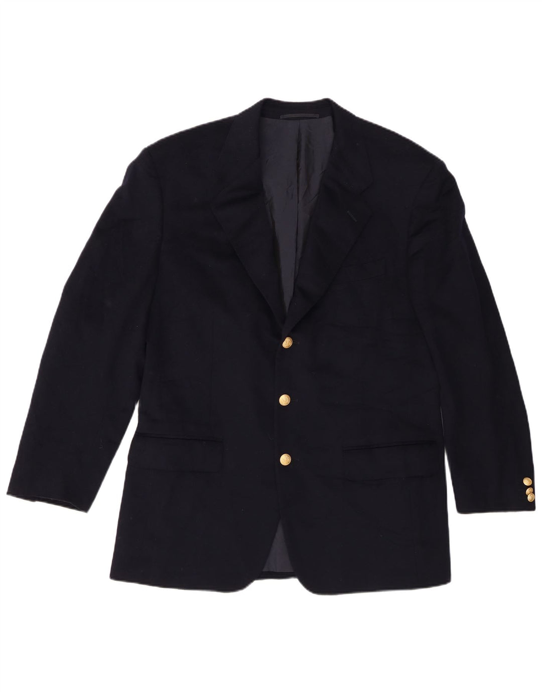 Cantarelli Veste Blazer 3 Boutons Homme IT 52 XL Bleu Marine Laine