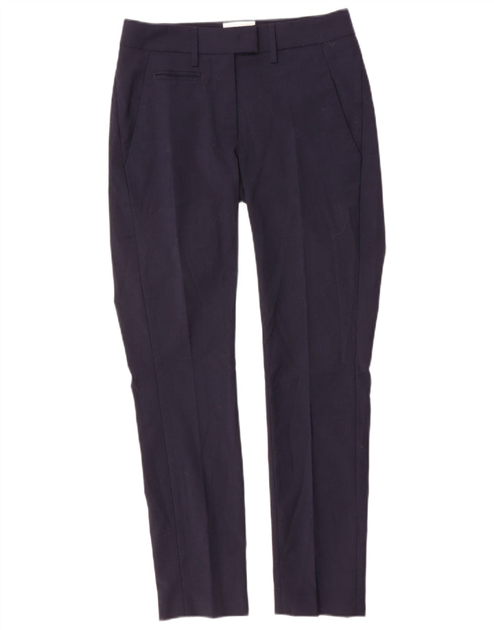 Dondup Pantalon de Costume Slim Femme W25 L27 Bleu Marine Polyester