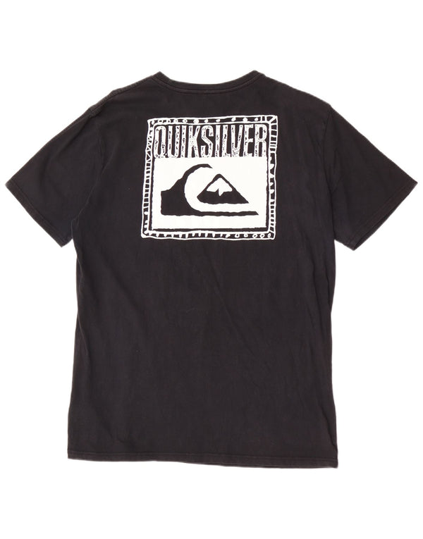 Quiksilver T-shirt graphique coupe classique pour hommes, grand, noir, coton