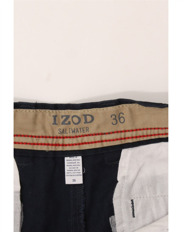 IZOD Mens Chino Shorts W36 Large  Navy Blue Cotton Vintage Izod and Second-Hand Izod from Messina Hembry 
