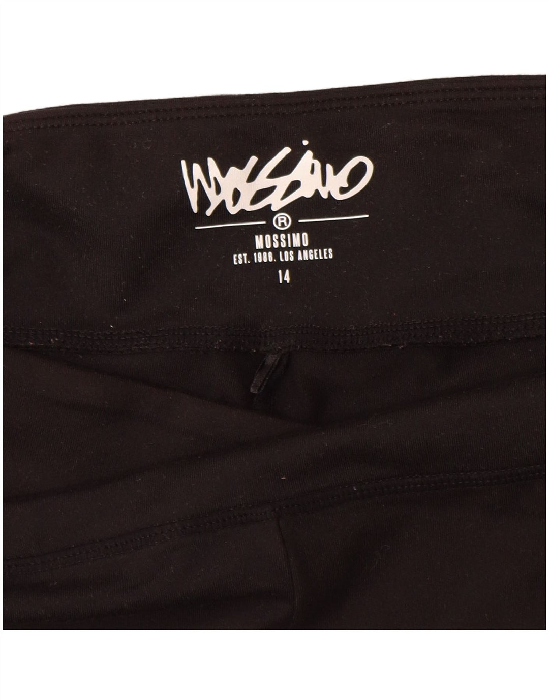 Mossimo Short de sport graphique pour femme US 14 XL Noir