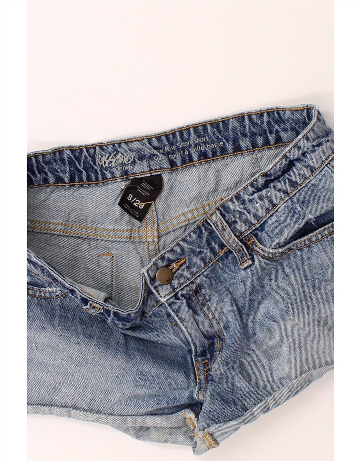 MOSSIMO Womens Mid Rise Denim Hot Pants US 8 Medium W32 Blue Cotton Vintage Mossimo and Second-Hand Mossimo from Messina Hembry 