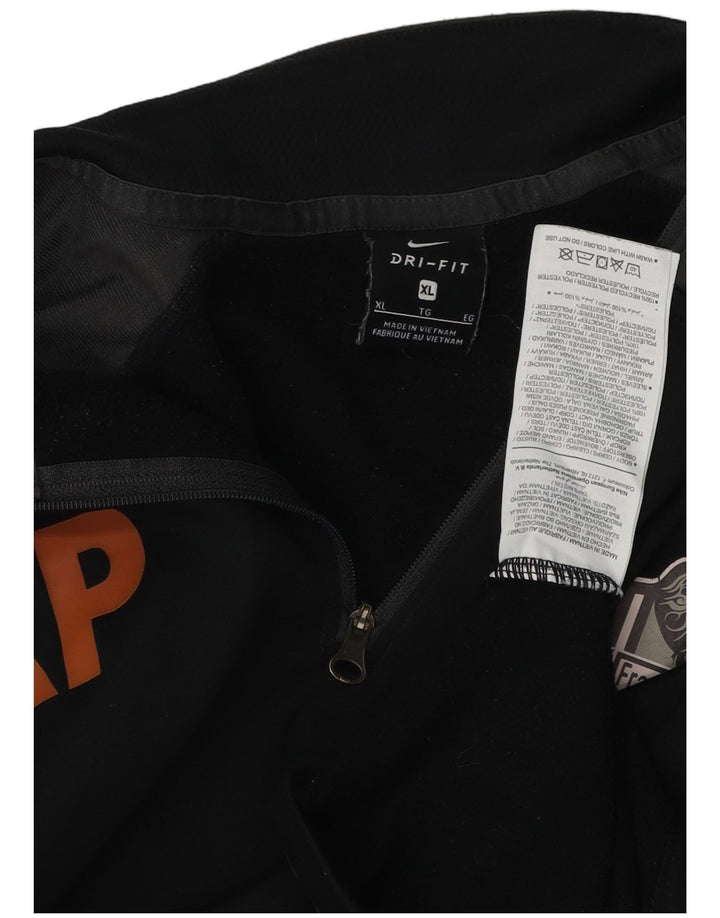 NIKE Haut de survêtement Dri Fit Graphic pour homme XL Noir Colorblock