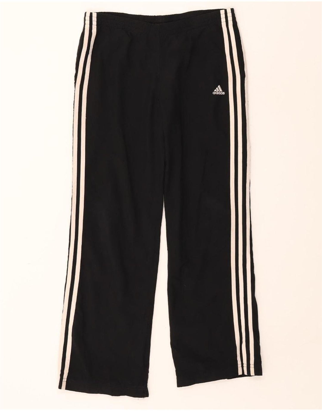 ADIDAS Boys Tracksuit Trousers 11-12 Years  Black Polyester Vintage Adidas and Second-Hand Adidas from Messina Hembry 