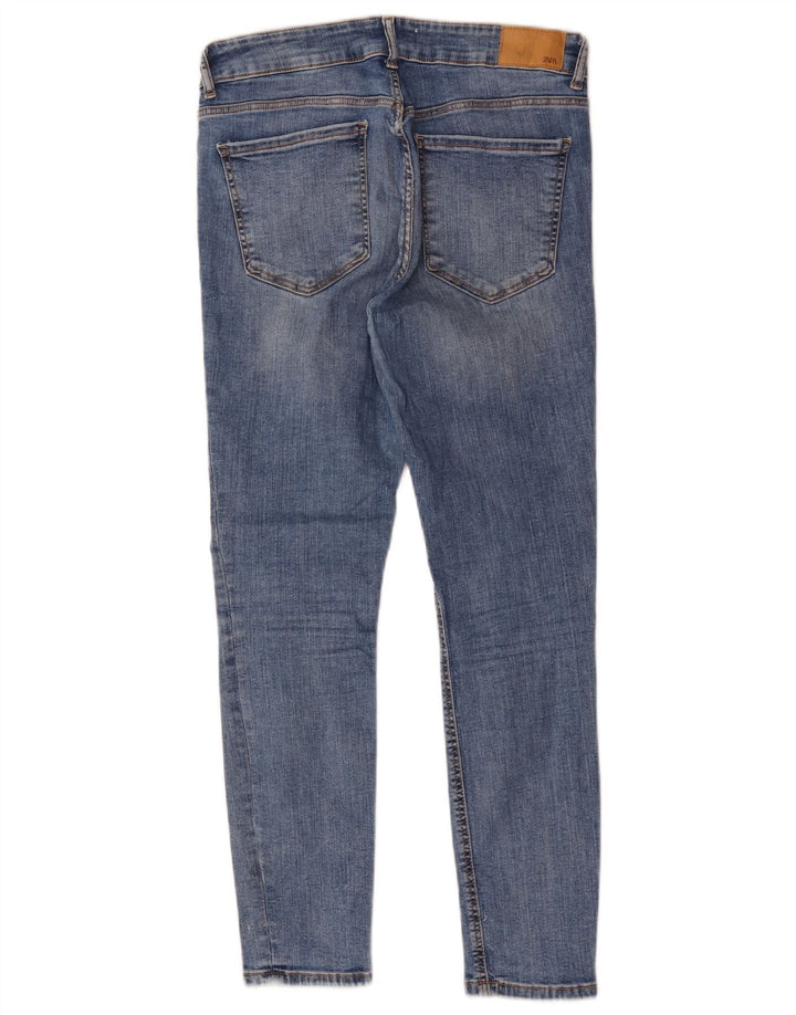 Zara Jean skinny pour femme EU 40 Medium W30 L27 Bleu