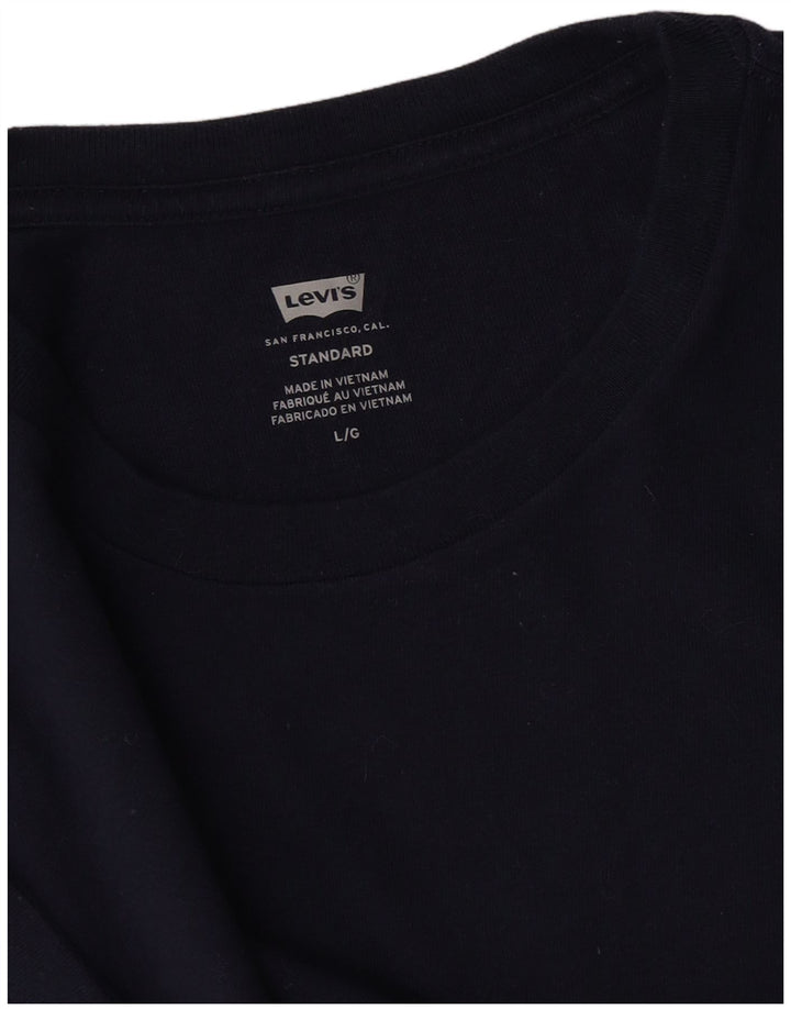 LEVI'S T-Shirt Standard Homme Bleu Marine Large