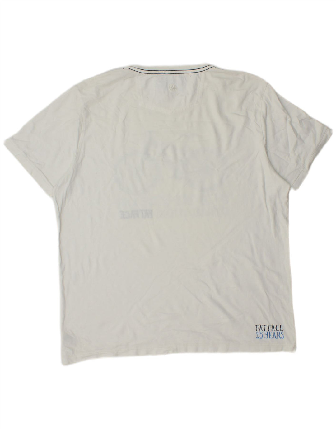 Fat Face T-Shirt Graphique Homme Grand Blanc Coton