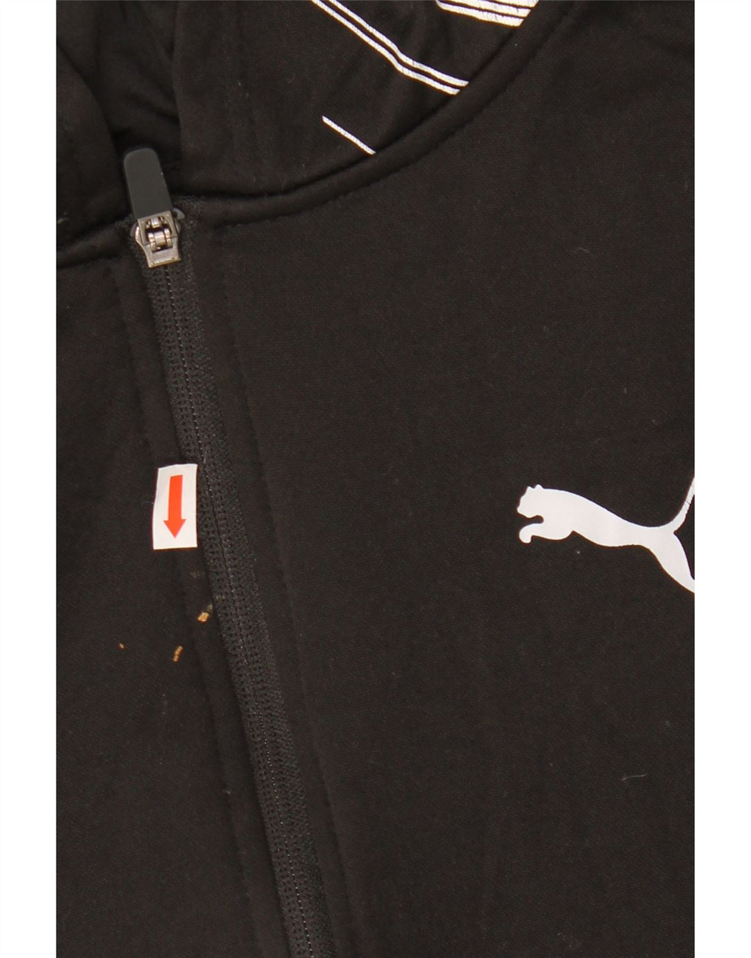 PUMA Sweat à capuche graphique zippé pour garçon 10-11 ans Noir moyen Polyester