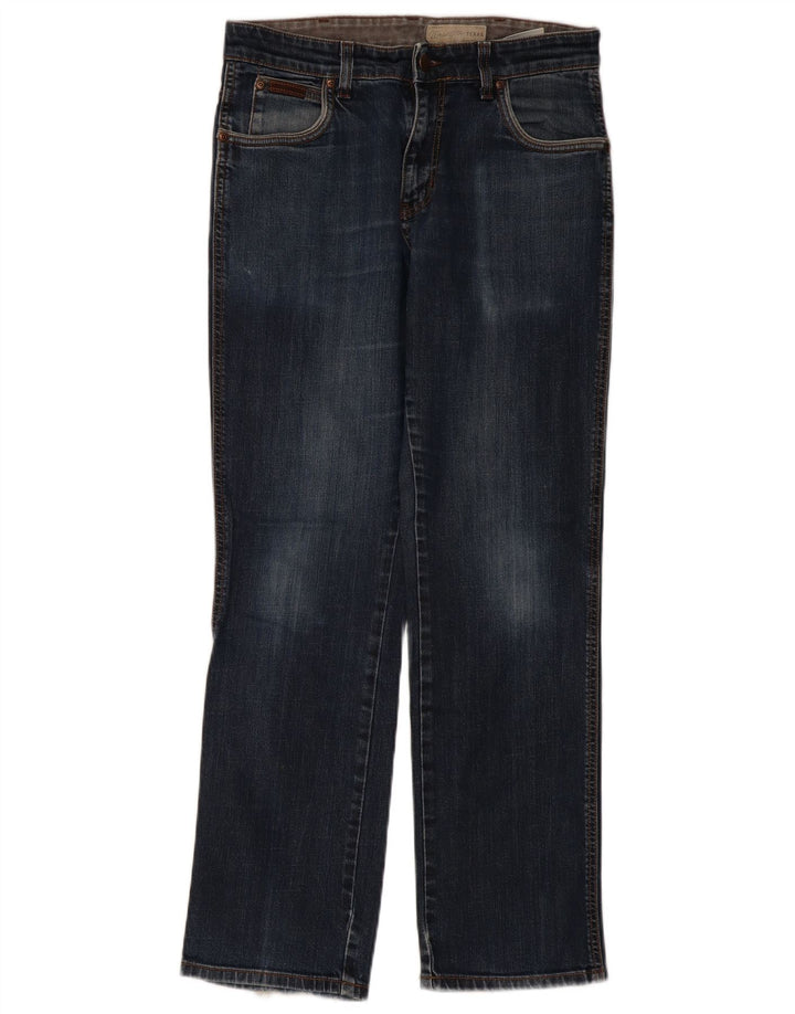 Wrangler Jean droit extensible Texas W33 L32 en coton bleu pour femme