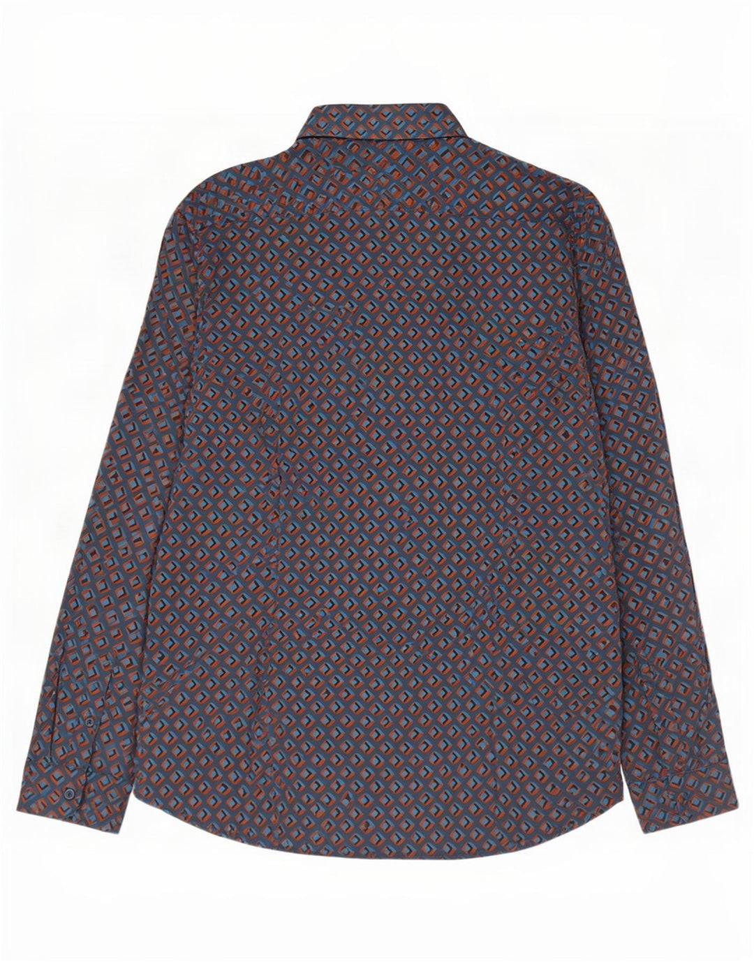 Ted Baker Chemise Homme Taille 6 2XL Bleu Marine Géométrique Coton