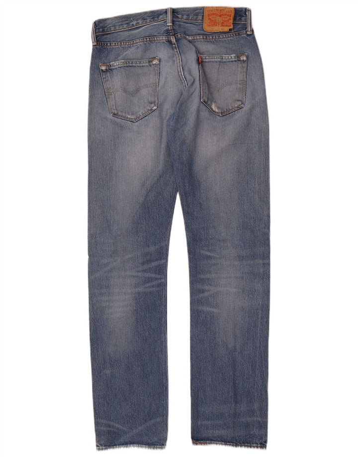 Levi's Jean Droit Effet Déchiré W30 L34 Homme Bleu Coton