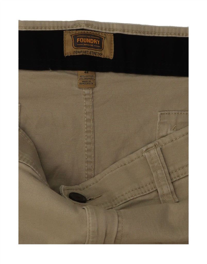 FOUNDRY Mens Cargo Shorts W48 4XL Beige Cotton Vintage Foundry and Second-Hand Foundry from Messina Hembry 