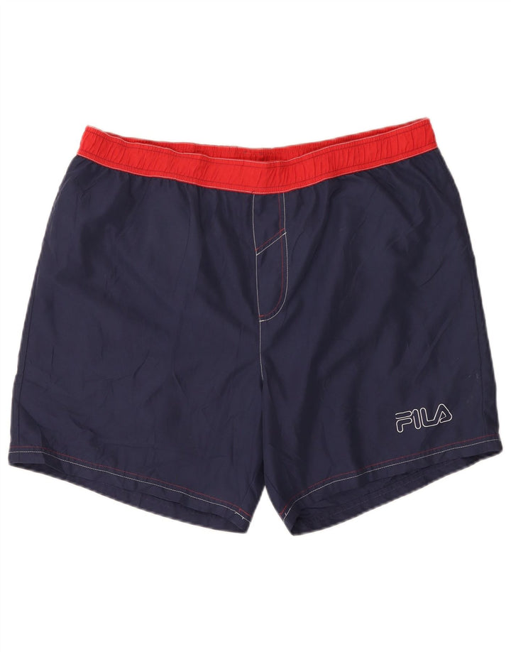 Fila Short de bain homme XL bleu marine polyester